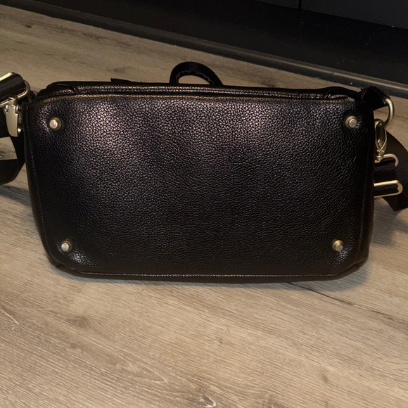 Freshly Picked Black Leather Backpack with Gold Accents main image 4